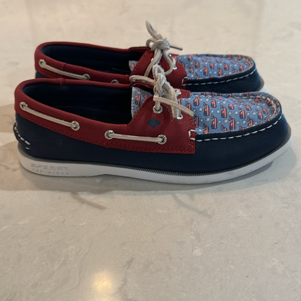 SPERRY x Vineyard Vines Boat Shoes Size 3.5M - Picture 5 of 10